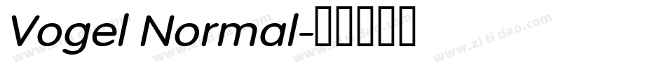 Vogel Normal字体转换